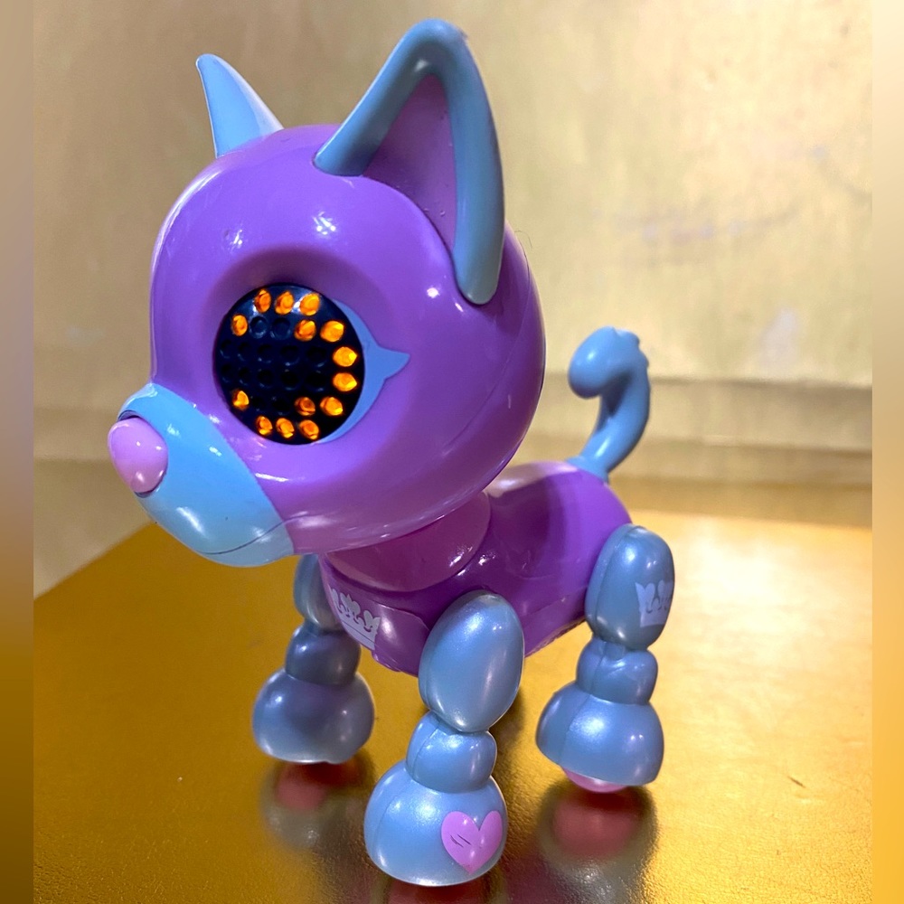 ZOOMER ZUPPS TINY PUPS DUCHESS PINK WITH SOUND & EYES LIGHT UP SPIN-MASTER